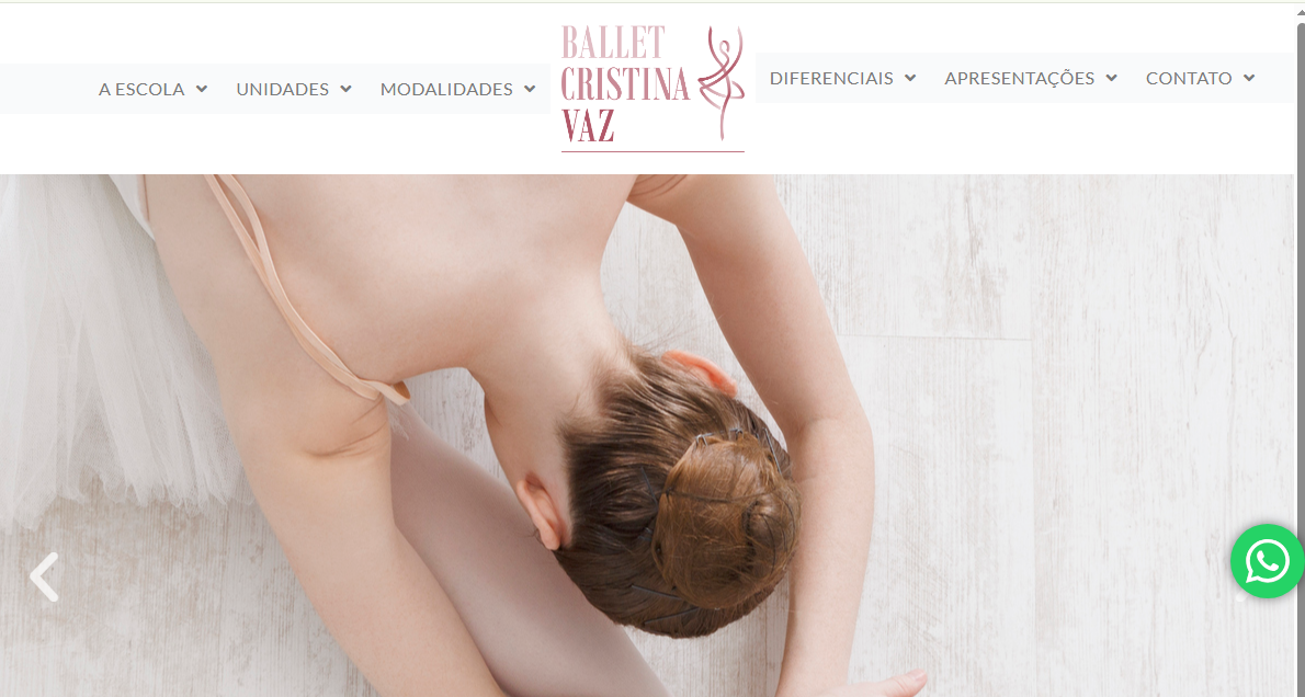 Prévia do site Ballet Cristina Vaz